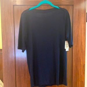 Blue boatneck shirt